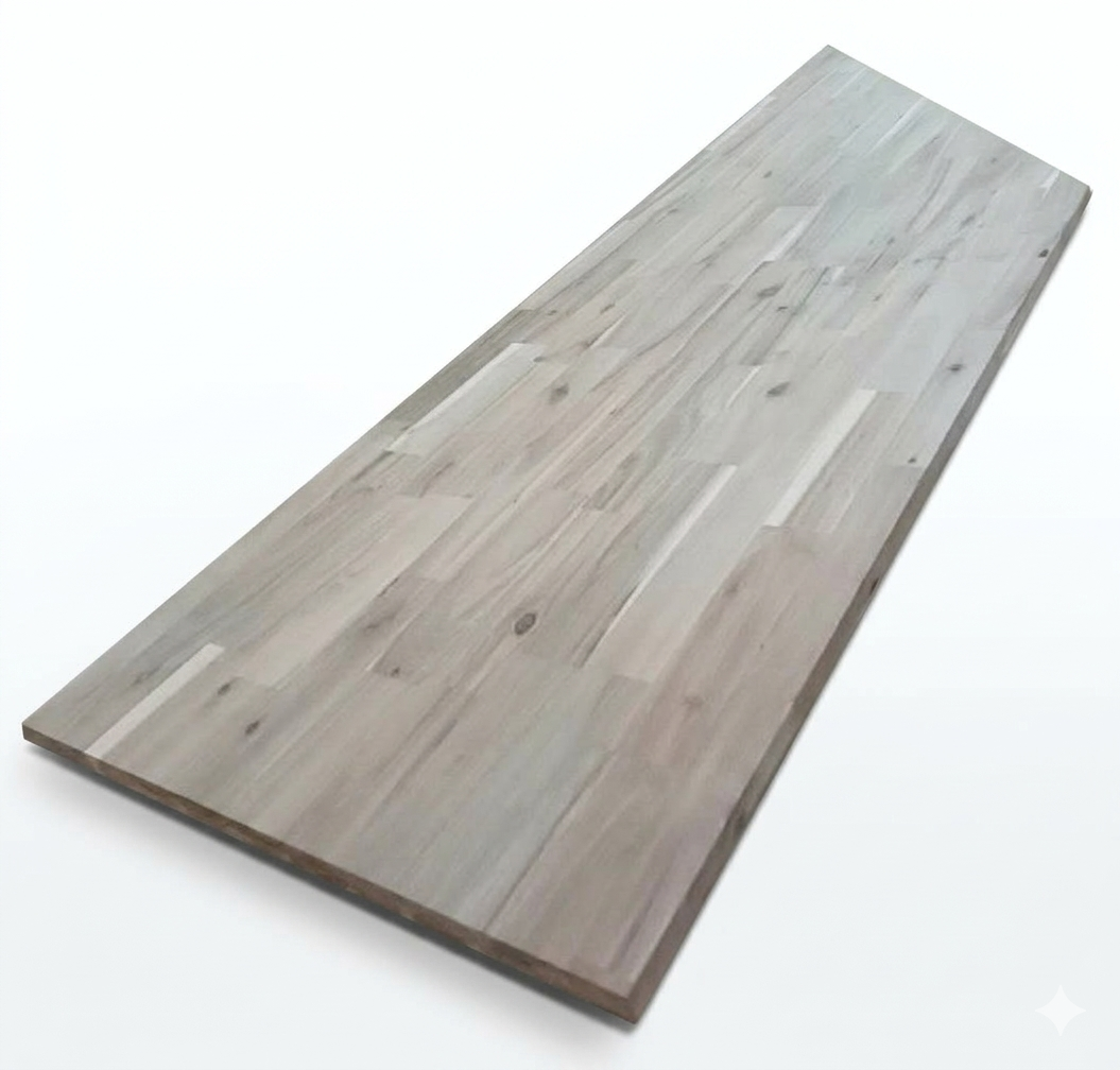 ACACIA COUNTERTOPS - RAW UNFINISHED Square Edge Detail