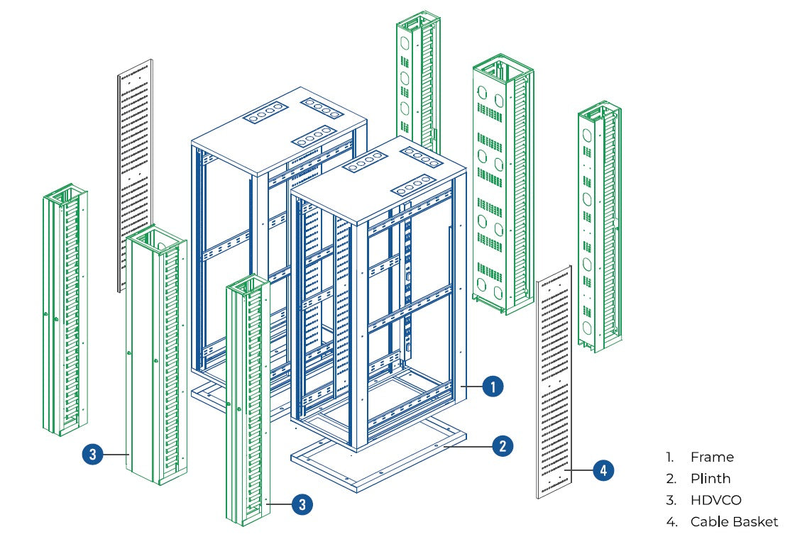 Cable Rack GRFS - 4 POST SERIES Drawing - Professional Grade – GlobalFair
