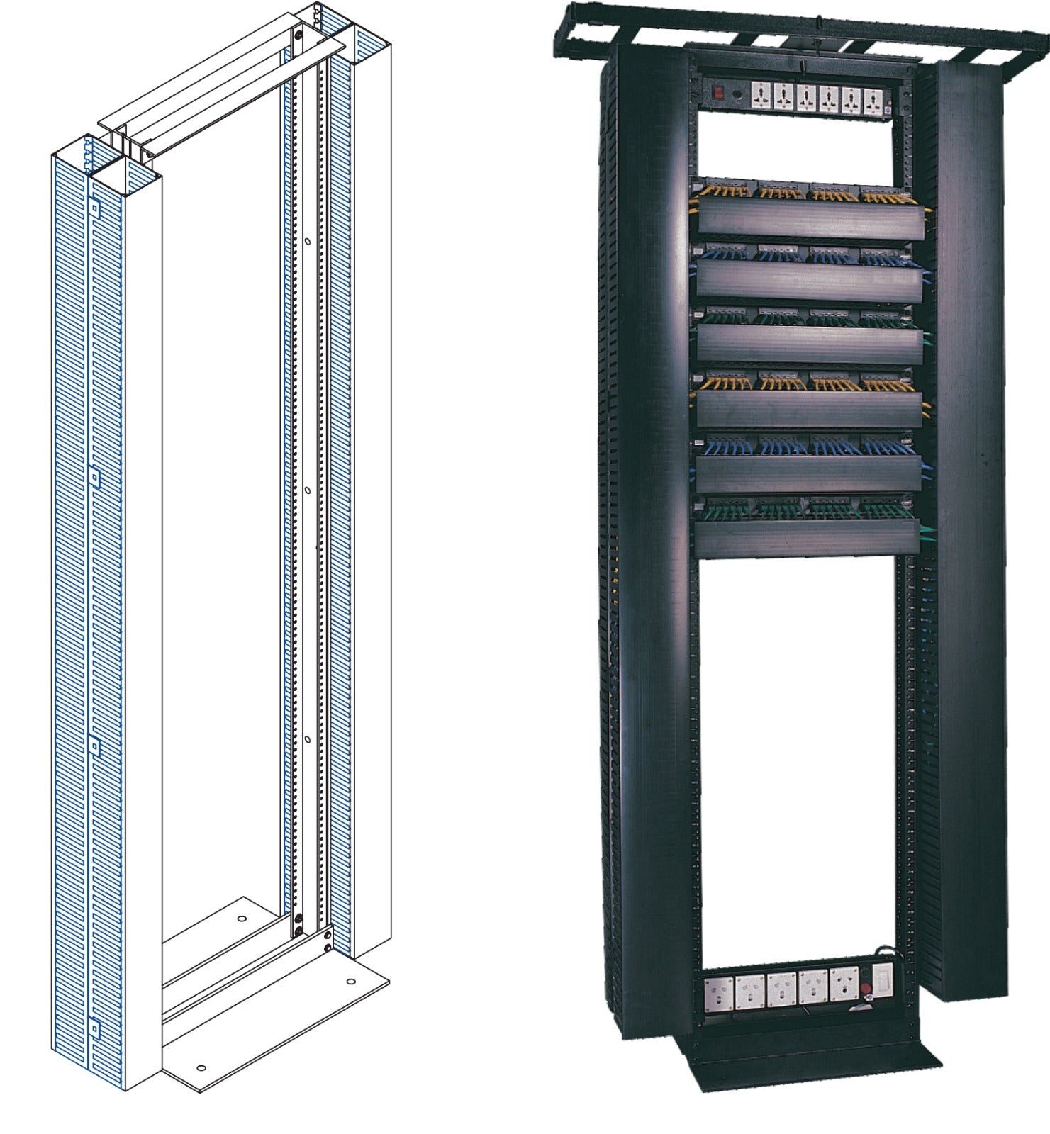 Cable Rack VERTICAL CABLE ORGANIZERS